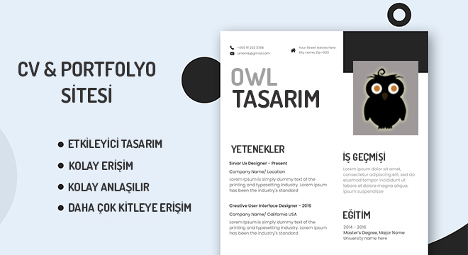 cv ve portfolyo sitesi nedir