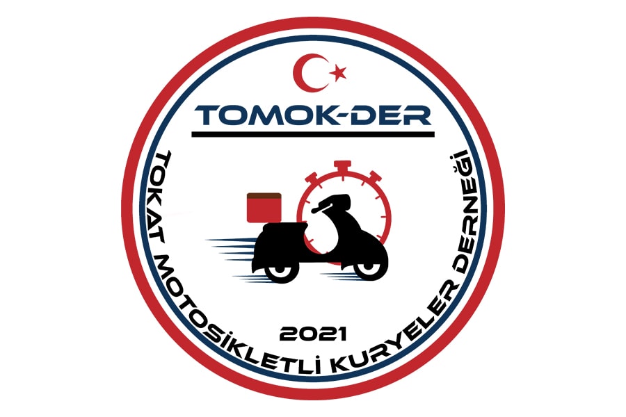 TOMOK-DER Tokat Motosikletli Kuryeler Derneği İçin Logo/Amblem Tasarımı, logo tasarımı, amasya grafikerleri