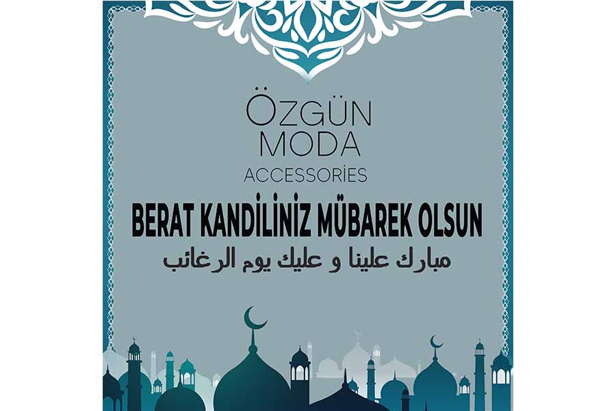 Özgün moda berat kandili gönderisi tasarımı