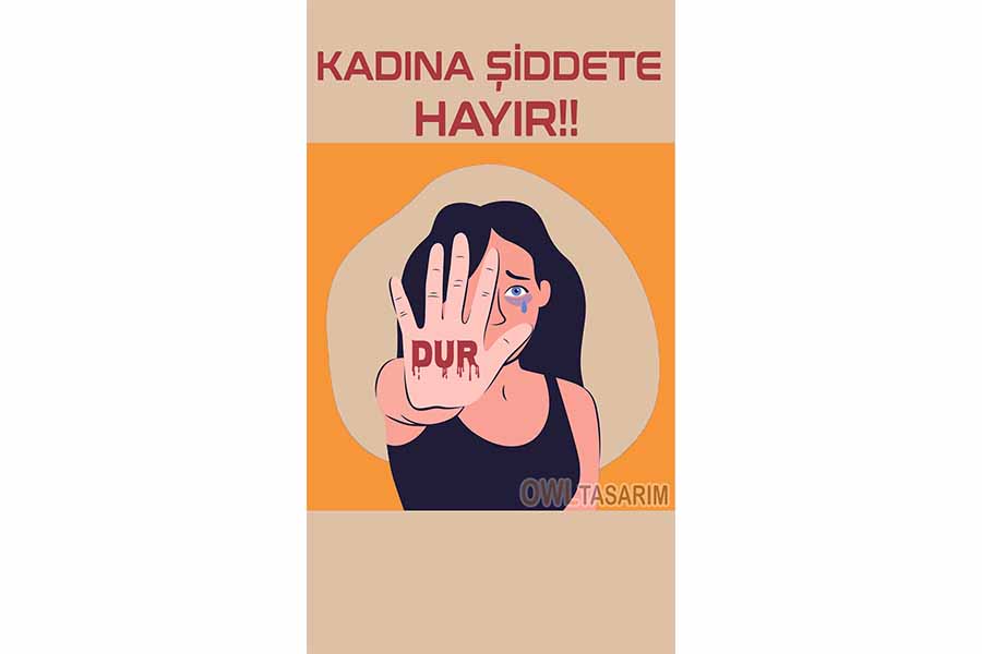 Owl Tasarım kadına şiddete dur de! gönderisi paylaşımı