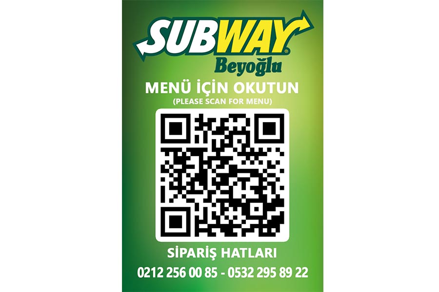 SUBWAY Beyoğlu Taksim şubesi magnet tasarımı