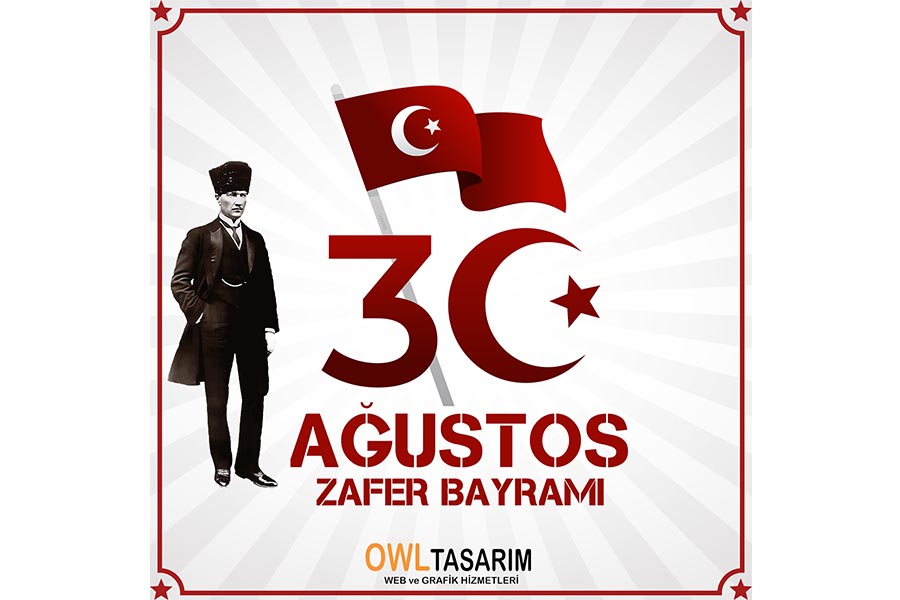 30 Ağustos Zafer Bayramı gönderisi tasarımı