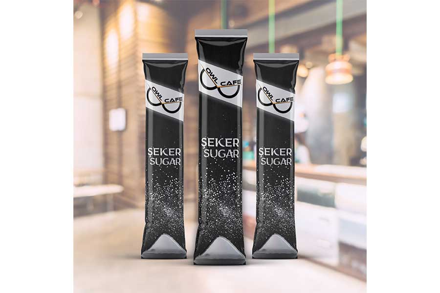 Stick toz şeker ambalajı tasarımı