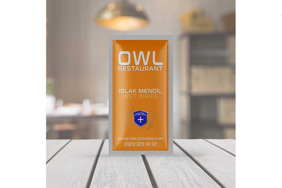 Tekli ıslak mendil tasarımı