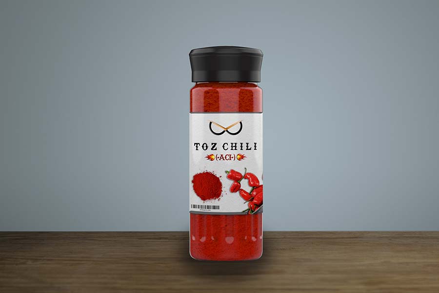 Toz chili ambalaj tasarımı