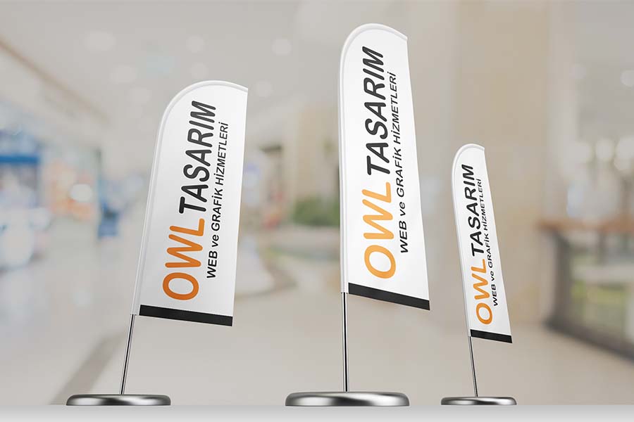 Bayrak banner reklam tasarımı