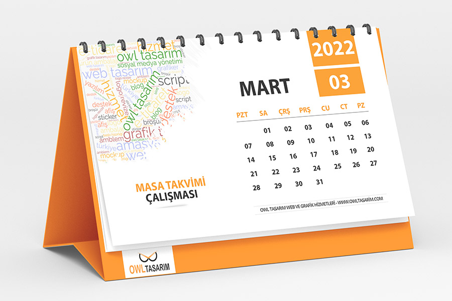 Masa takvimi çalışması