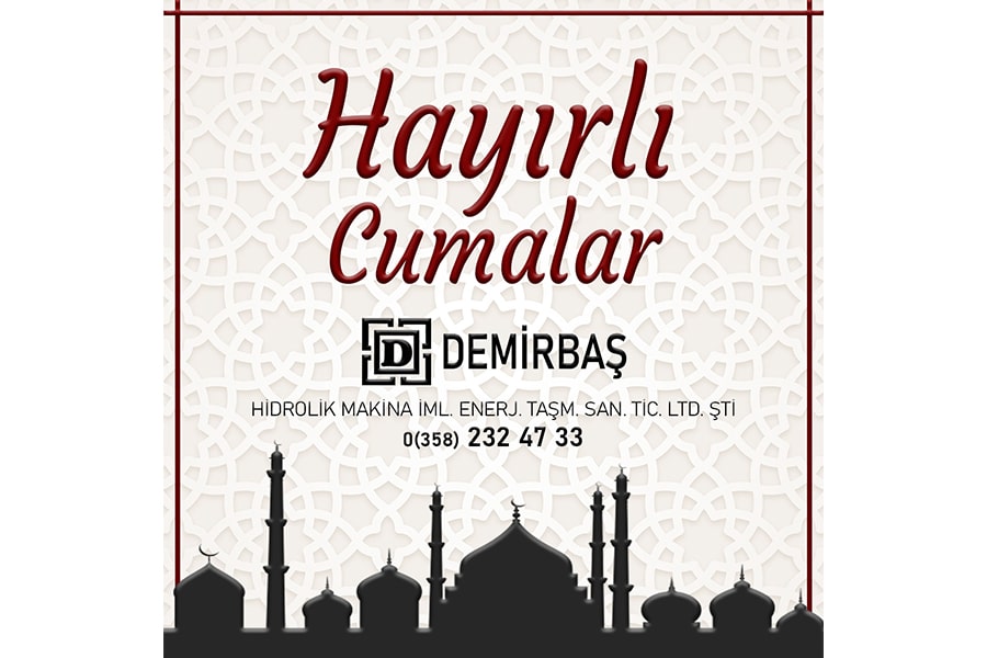Demirbaş LTD ŞTİ Hayırlı Cumalar Gönderisi Tasarımı, sosyal medya şablon tasarımı amasya
