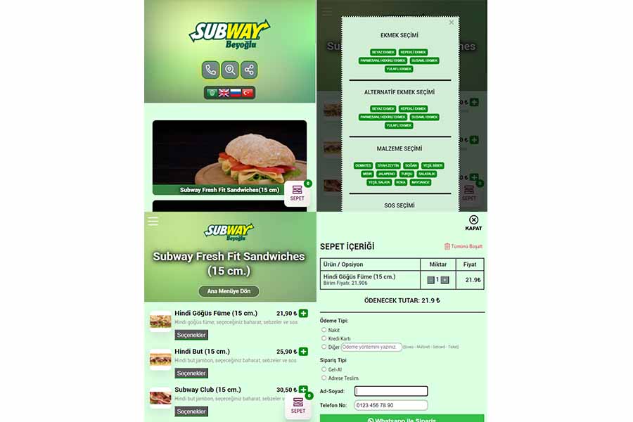 subway beyoğlu taksim şubesi