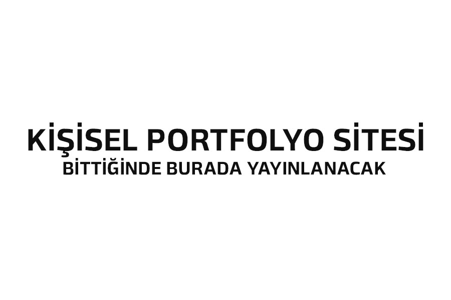 Kişisel Portfolyo Sitesi