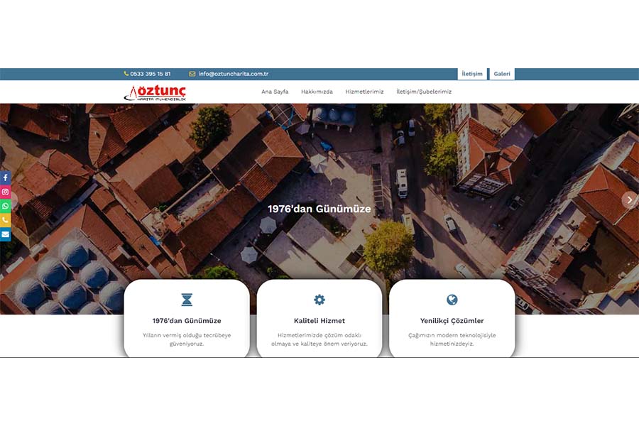 Öztunç Harita Web Sitesi